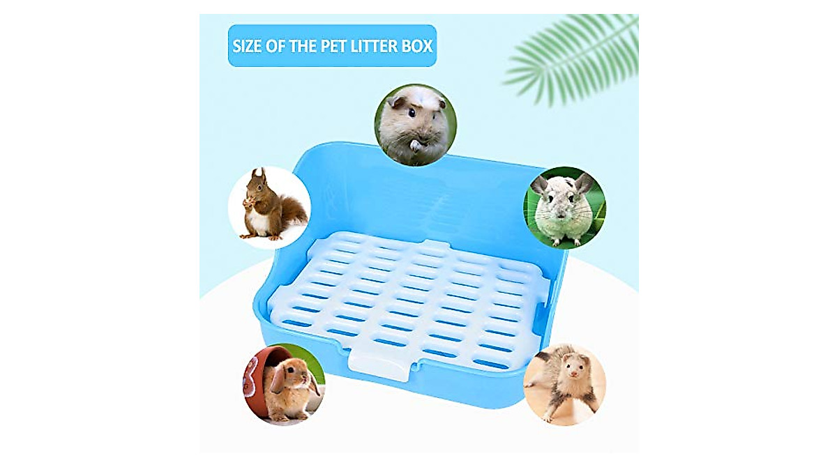 Rabbit Litter Box for Small Pets - Easy Clean & Durable