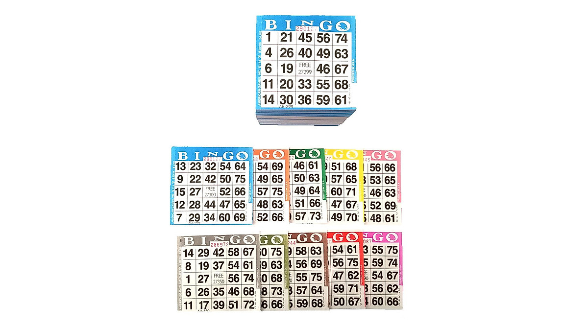 High-Quality Bingo Paper Game Cards - 100 Books