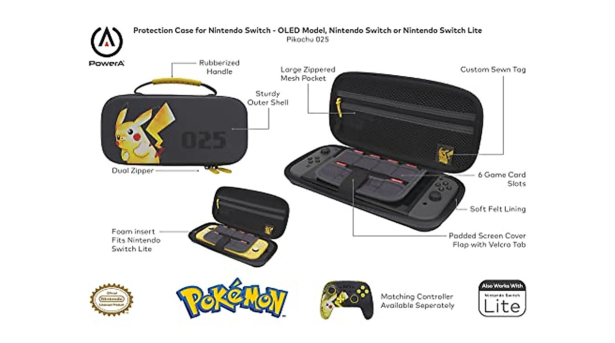 PowerA Pikachu Nintendo Switch Case – Protect & Carry in Style