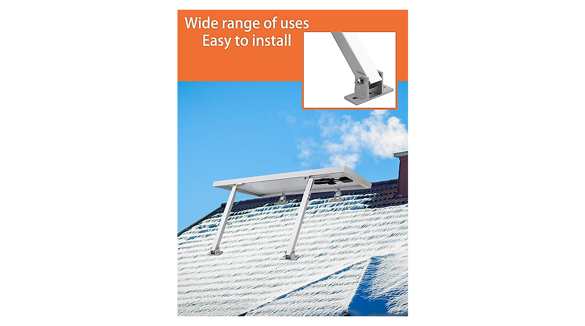 Adjustable Solar Panel Brackets for Flat Roofs | Stainless Steel Mounts