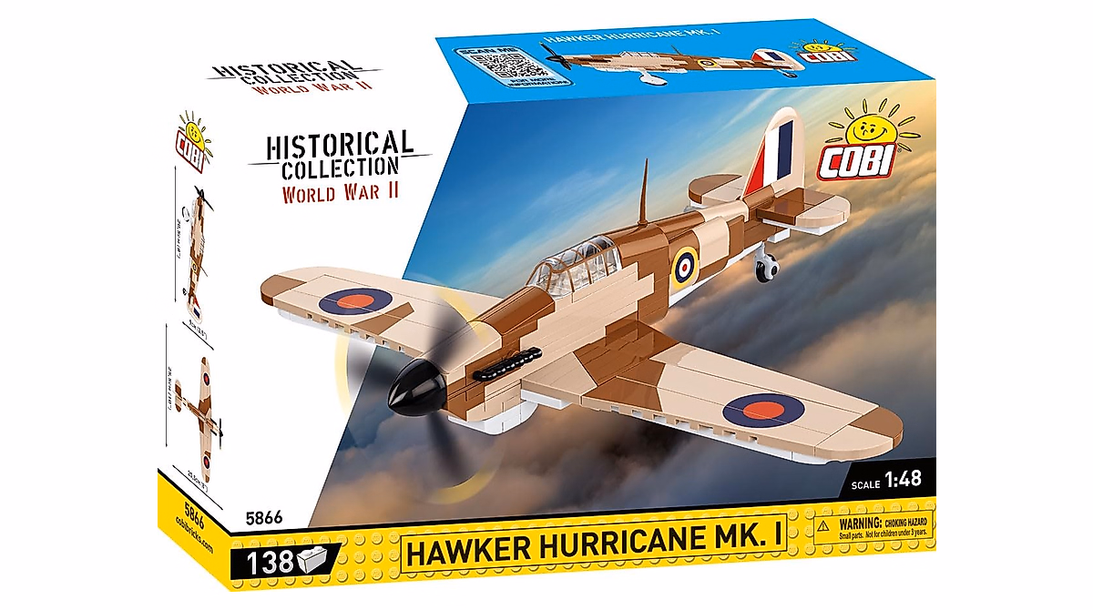 COBI WWII Hawker Hurricane Model - 1:48 Scale Airplane Kit