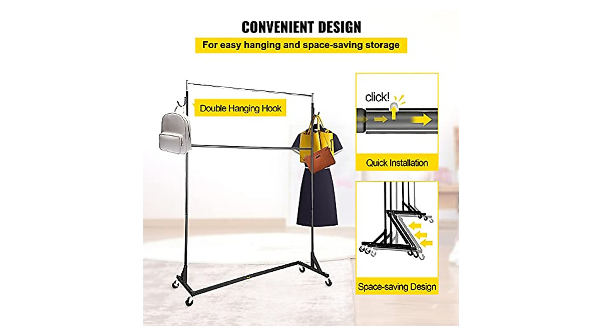 Buy VEVOR Z Rack - Heavy Duty Clothing Rack