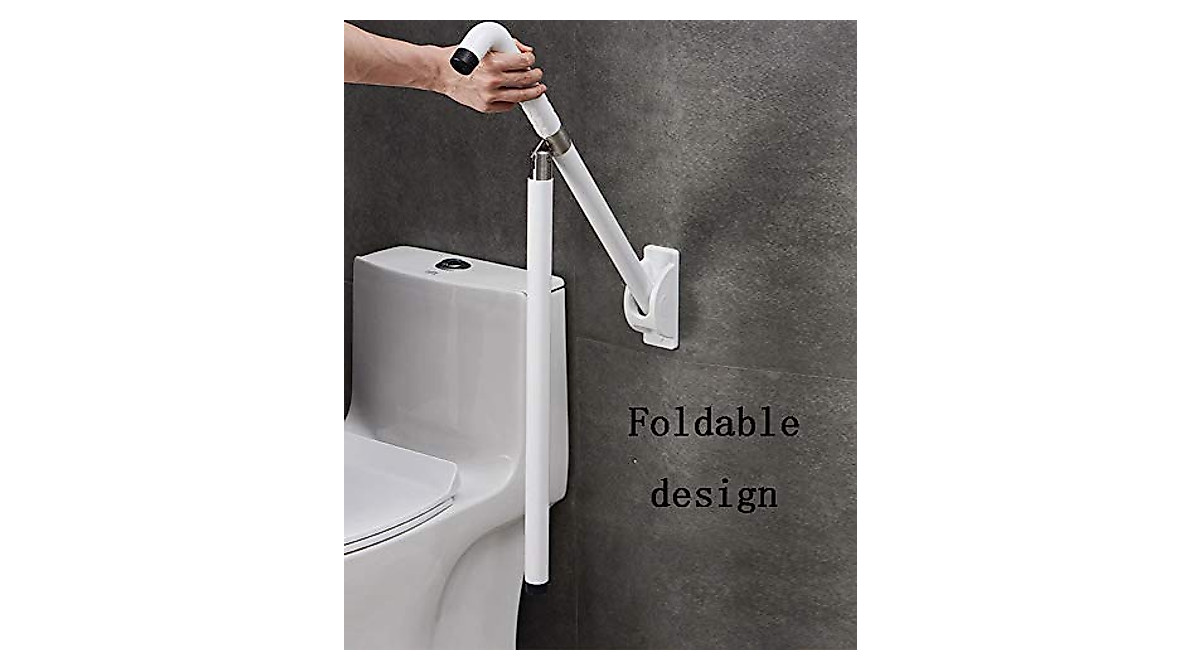 CRODY Folding Handicap Grab Bars - Space-Saving Bathroom Support