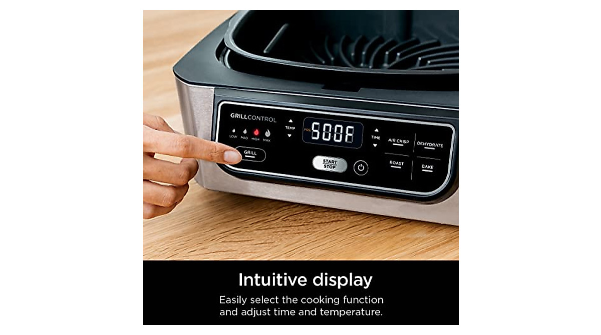 Ninja AG301 Foodi 5-in-1 Indoor Grill - Versatile Cooking & Healthy Air ...