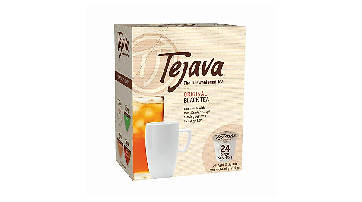 Tejava Unsweetened Black Tea Pods - Eco-Friendly 24 Pack