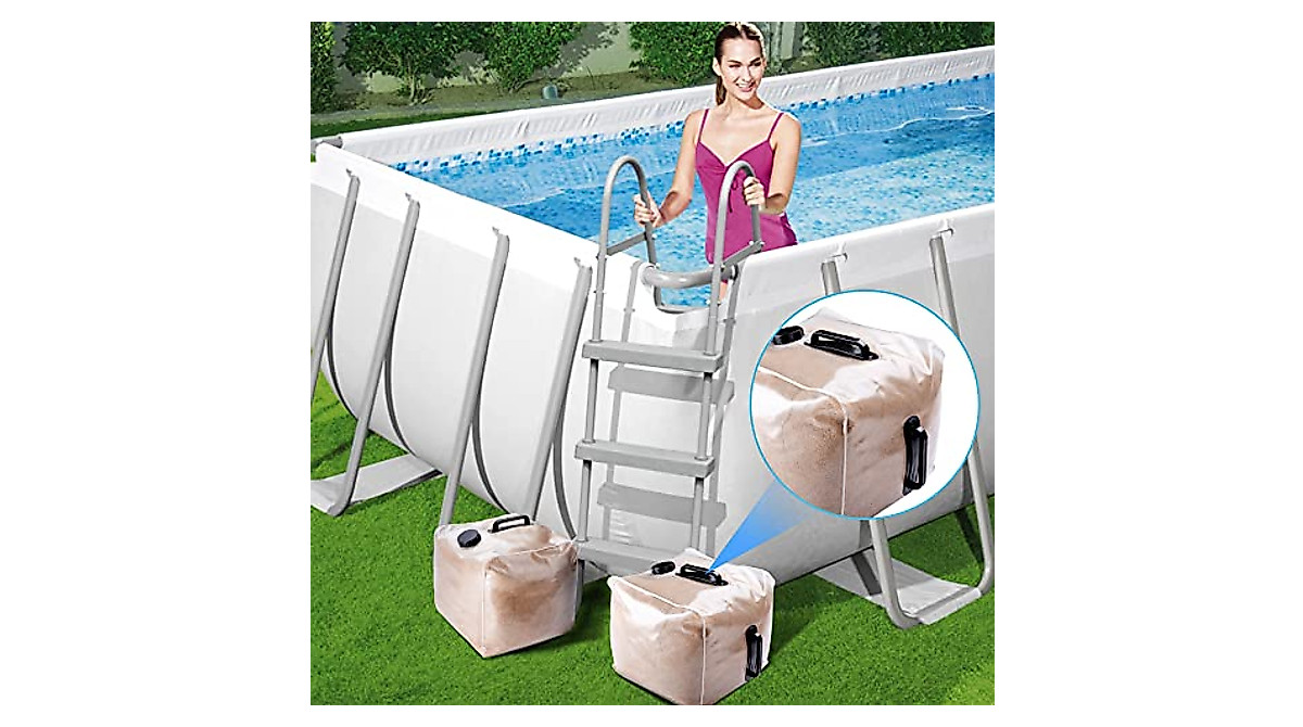 2 Pack Heavy Duty Pool Weights for Secure Entry