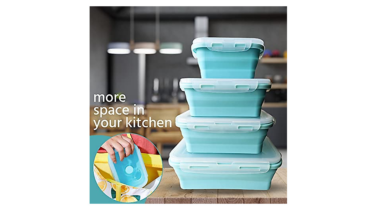 Collapsible Food Storage Containers - Eco-Friendly & Reusable