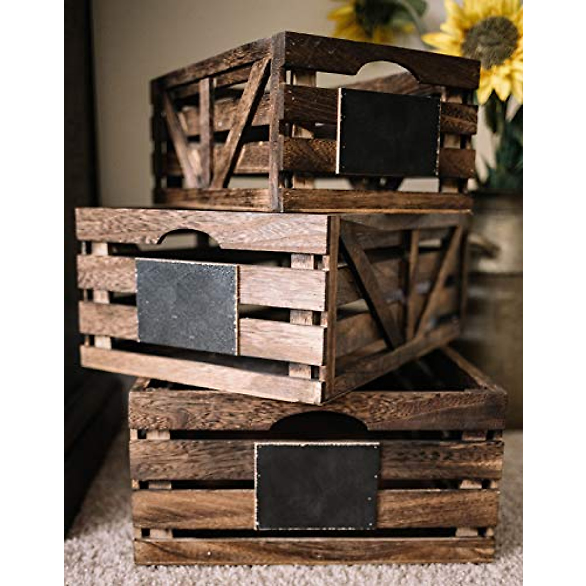 Premium Home Wooden Crates for Rustic Home & Shop Decor