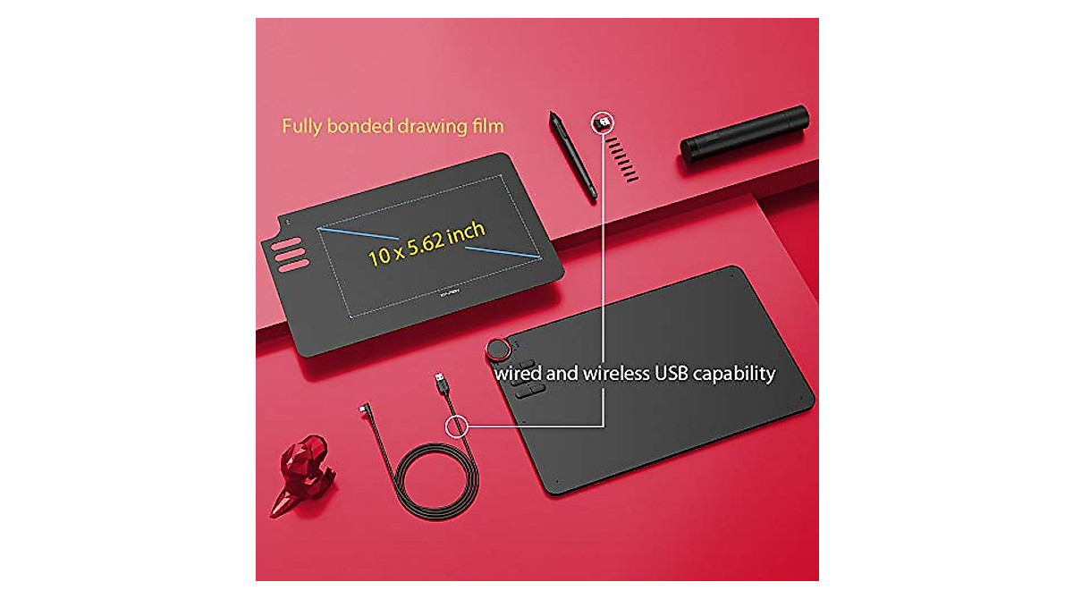 XP-PEN Deco 03 Graphics Tablet - Wireless & Customizable