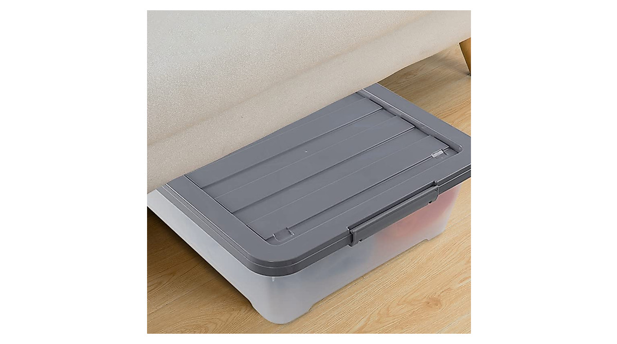 Nicesh 40 Quart Wheeled Under Bed Storage Boxes - 4 Pack
