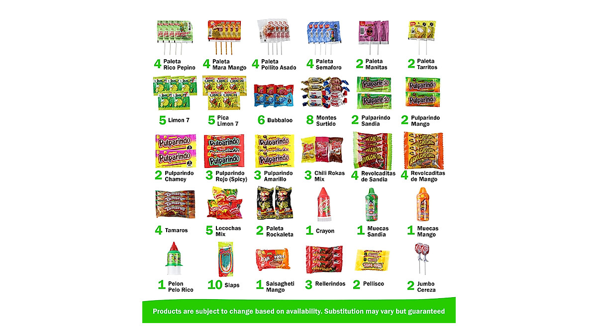 Las Posadas Mexican Candy Assortment – 100 Unique Spicy & Sweet Dulces