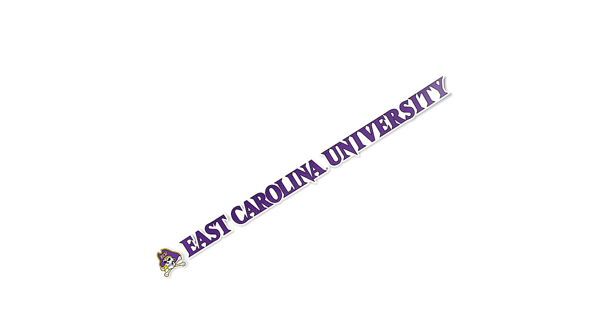 ECU Pirates Vinyl Decal - 15 Inch Sticker