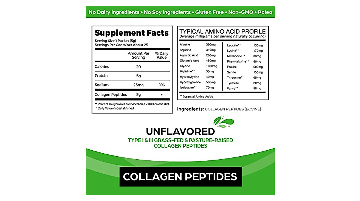 Orgain Collagen Peptides Sticks - Supports Skin, Joints & Muscle ...