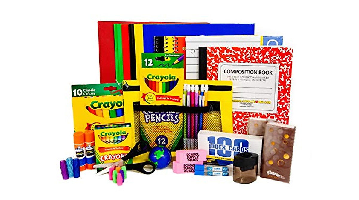 Elementary School Supplies Kit - 47 Pc Back to School Bundle