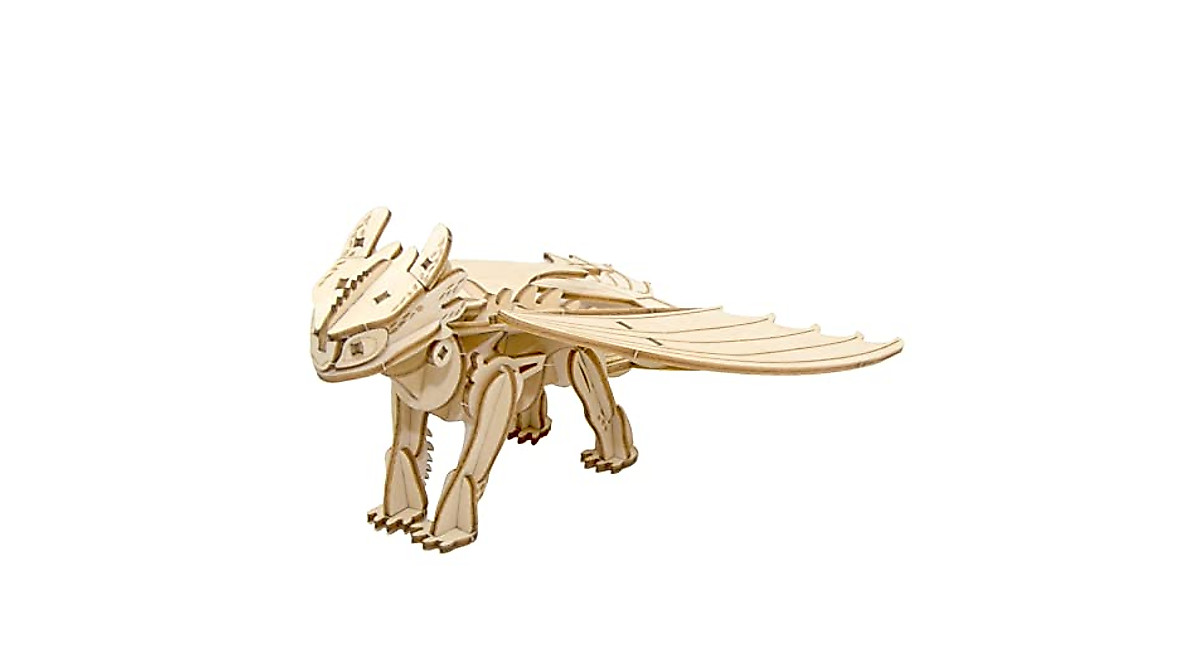 Build Your Own Toothless 3D Wooden Model Kit | DreamWorks Dragon Toy