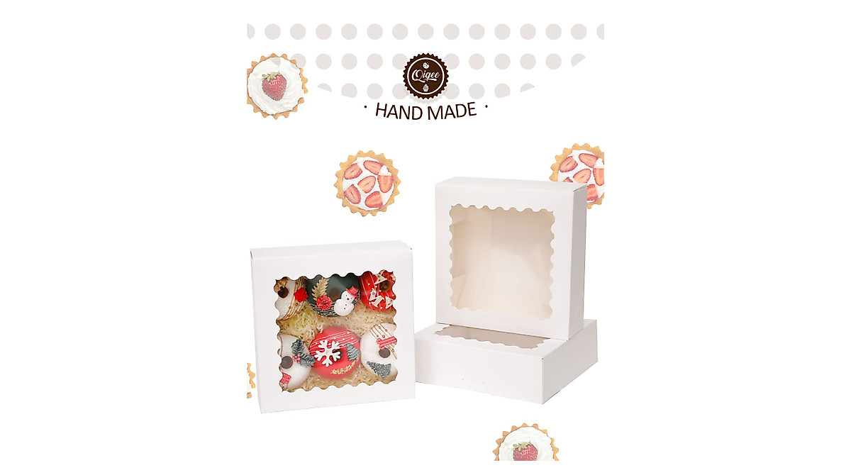 Qiqee Thanksgiving Bakery Box With Window 24packs 12x8x2.5 Inch - View #6