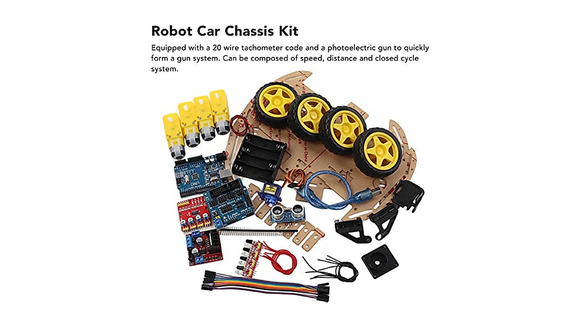DAUERHAFT Robot Car Chassis Kit - Simple & Sturdy
