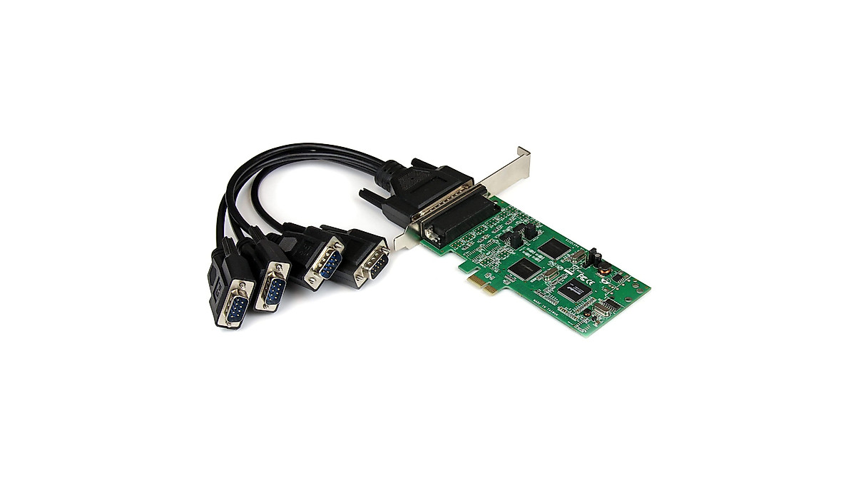 StarTech 4 Port PCIe Serial Combo Card for Enhanced Connectivity