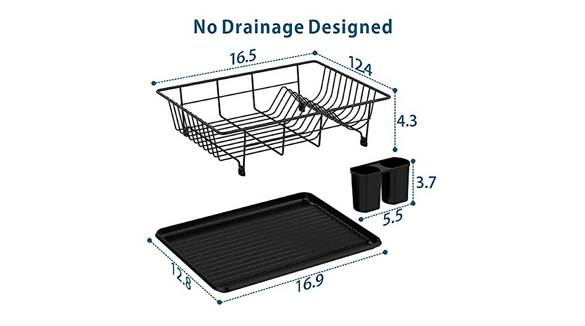 Ace Teah Small Dish Drying Rack for Compact Kitchen Use