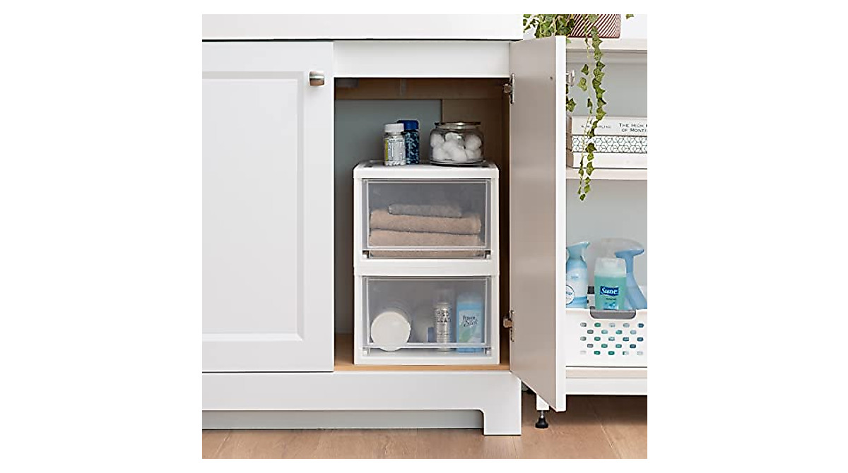 IRIS USA Stacking Drawer 3-Pack for Organized Storage