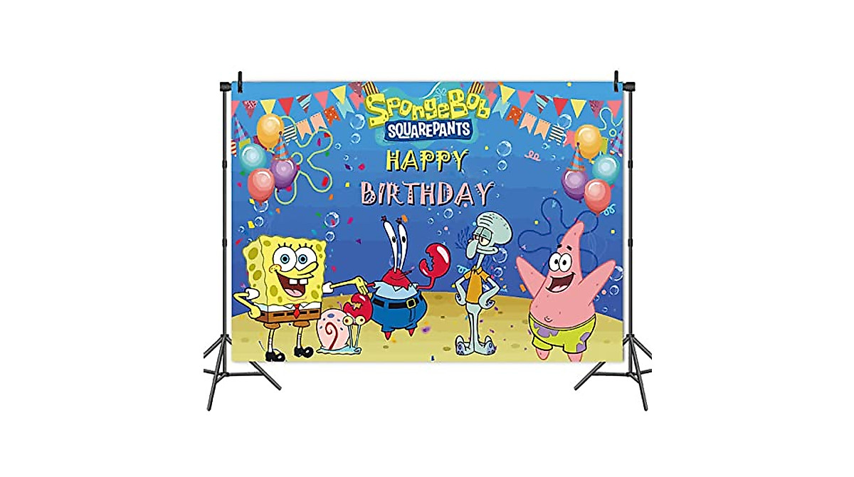 Cute Cartoon Photo Backdrop for Kids' Parties & Events