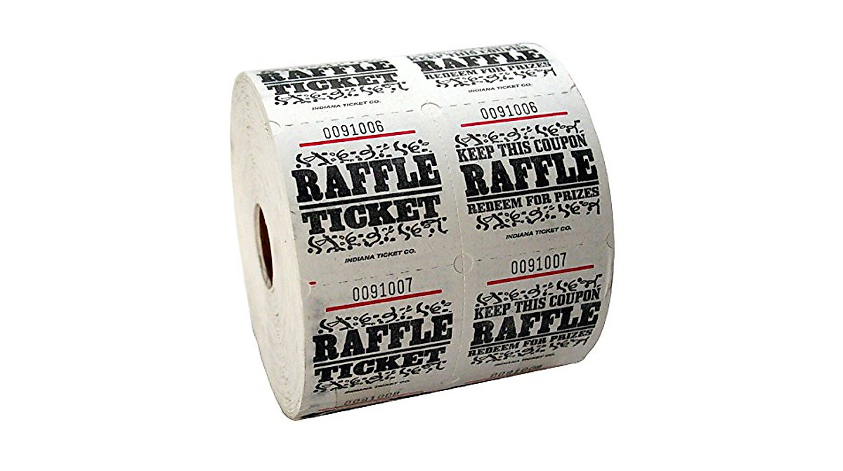 Buy White Raffle Tickets - Roll of 1000