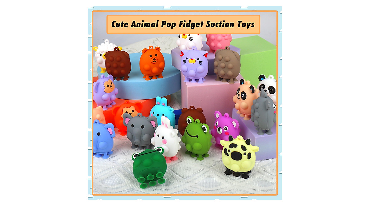 ChildFun 24 PCS Animal Pop Fidget Toys for Kids