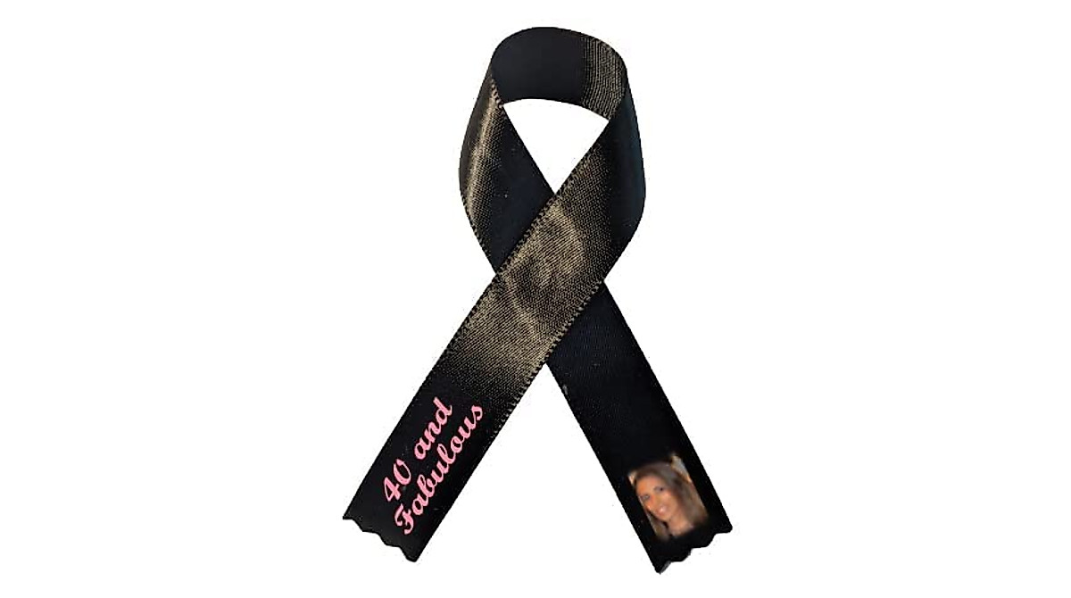 Personalized Ribbon Bow with Custom Photo & Pin for Events