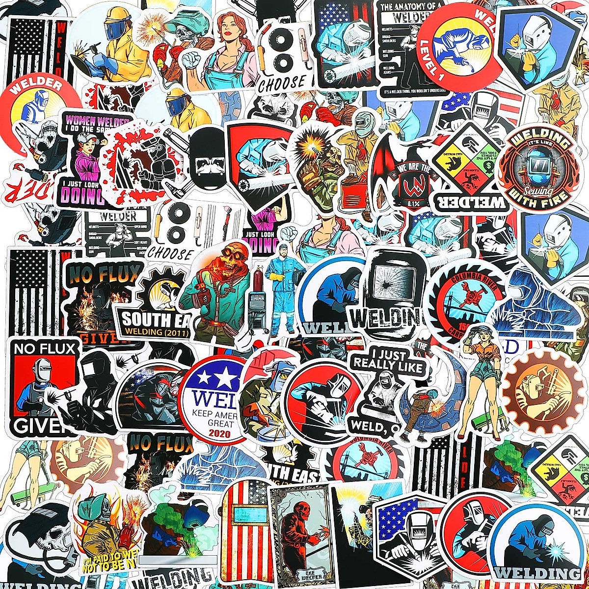 200 Funny Welding Stickers for Hard Hats & Tools
