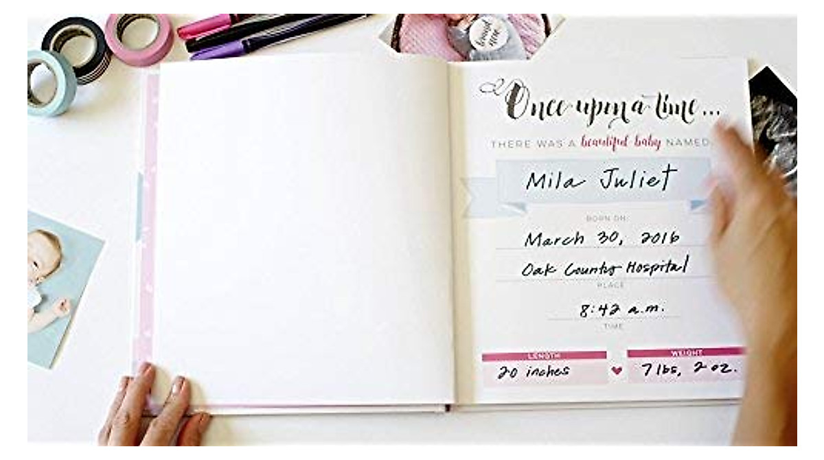 Bobee Hello Baby Memory Book for Milestones & Memories