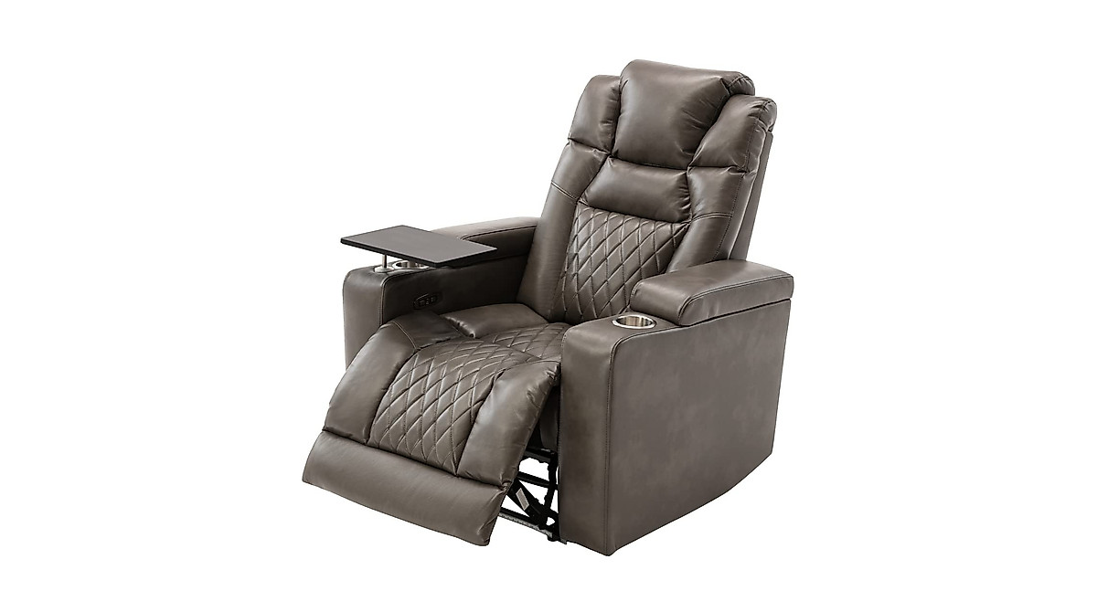 TRIPLE TREE Power Motion Recliner with USB & Swivel Tray | Modern Comfort