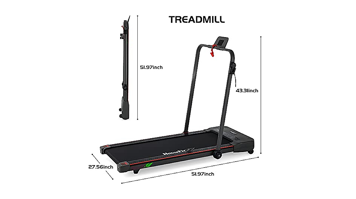 HouseFit 2-in-1 Under Desk Treadmill - Bluetooth Support
