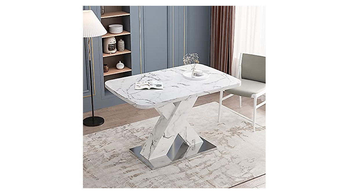Pvillez Extendable Dining Table, Dining Table for 4-6 People, Modern ...