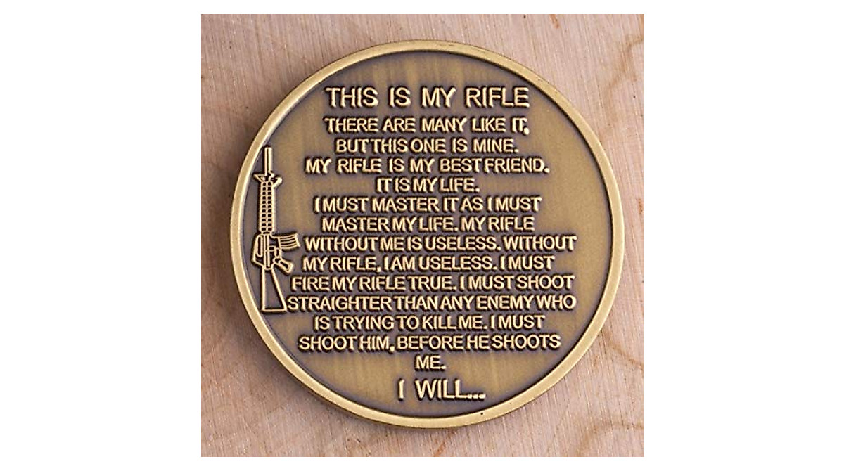 Marine Corps Rifleman Creed Challenge Coin - USMC Military Coin
