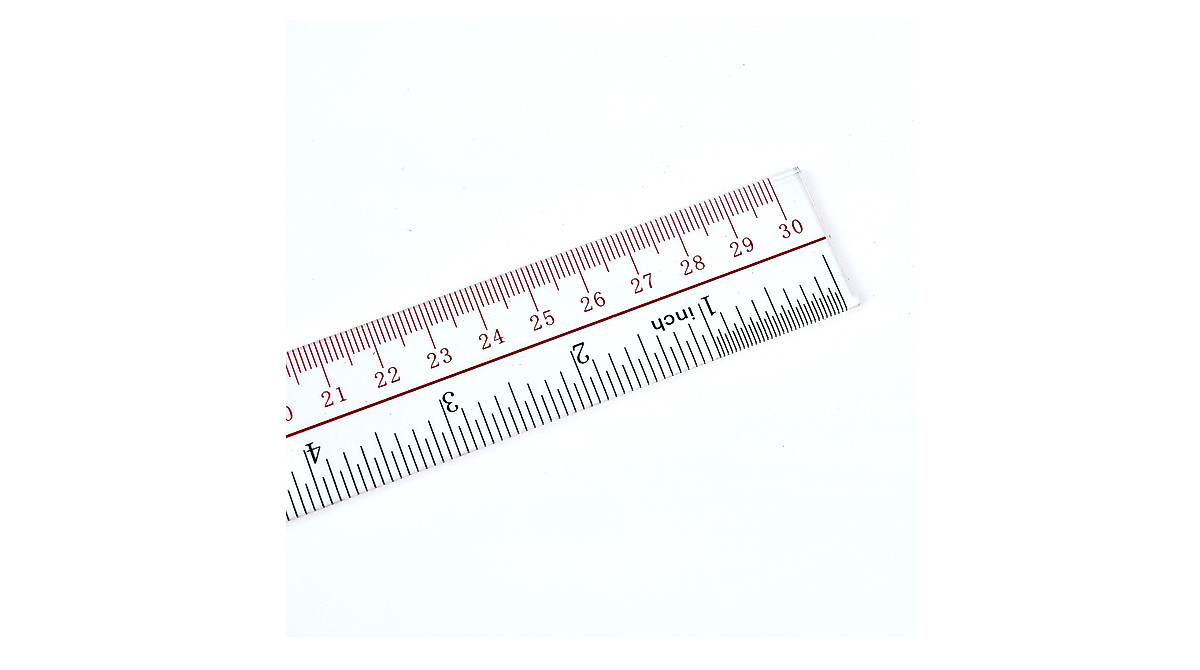 12 Inch Clear Ruler Set - Acrylic, Professional & Versatile