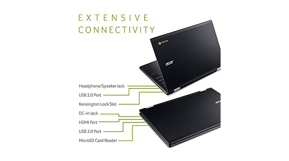 Acer Chromebook R11 Convertible Laptop with Touchscreen & Long Battery