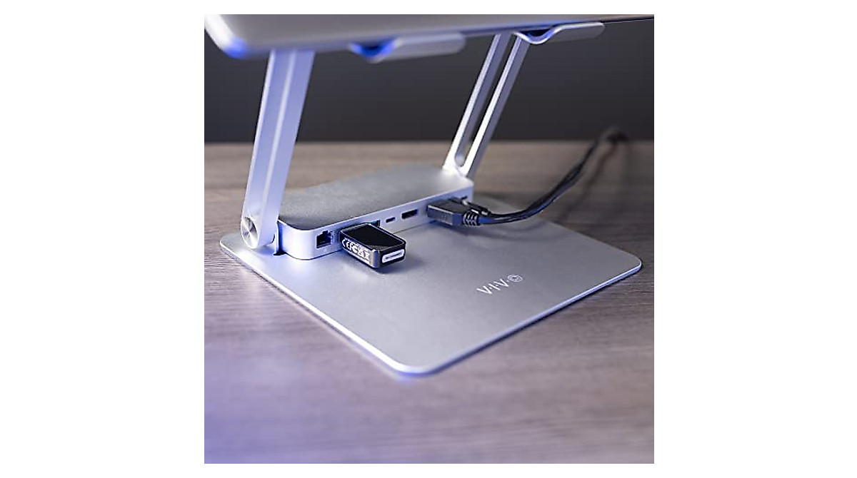 VIVO Adjustable Laptop Riser & Docking Station | Ergonomic & High-Speed ...
