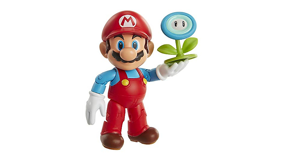 Super Mario Ice Mario Action Figure - Collectible Toy with Ice Flower