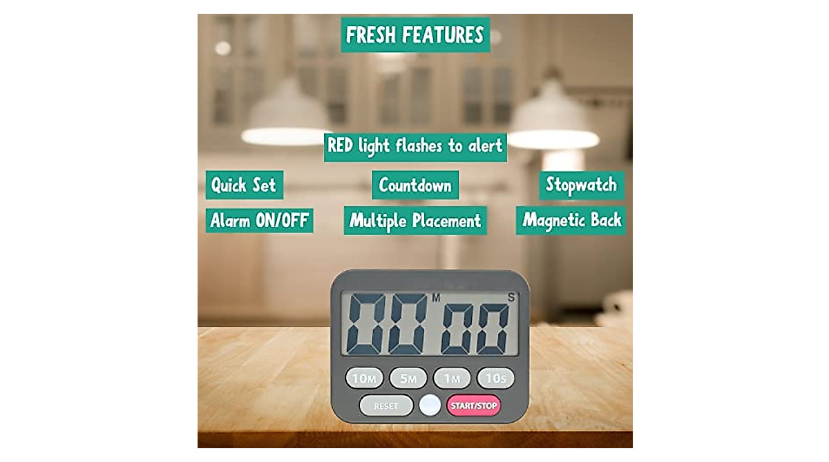 Searon Digital Countdown Kitchen Timer with LCD Display