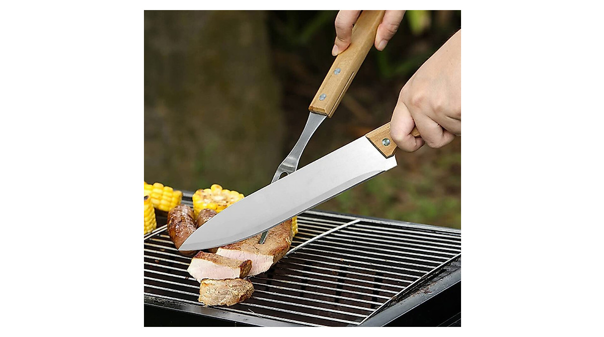 GANAZONO 2-teiliges Grillbegrenzung Set – Drehbare Eisenhülsen Für Gasgrill & Camping