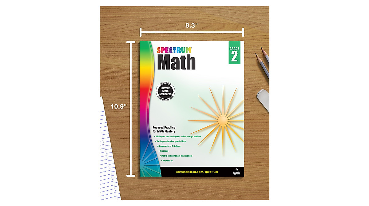 Spectrum 2nd Grade Math Workbook for Ages 7-8