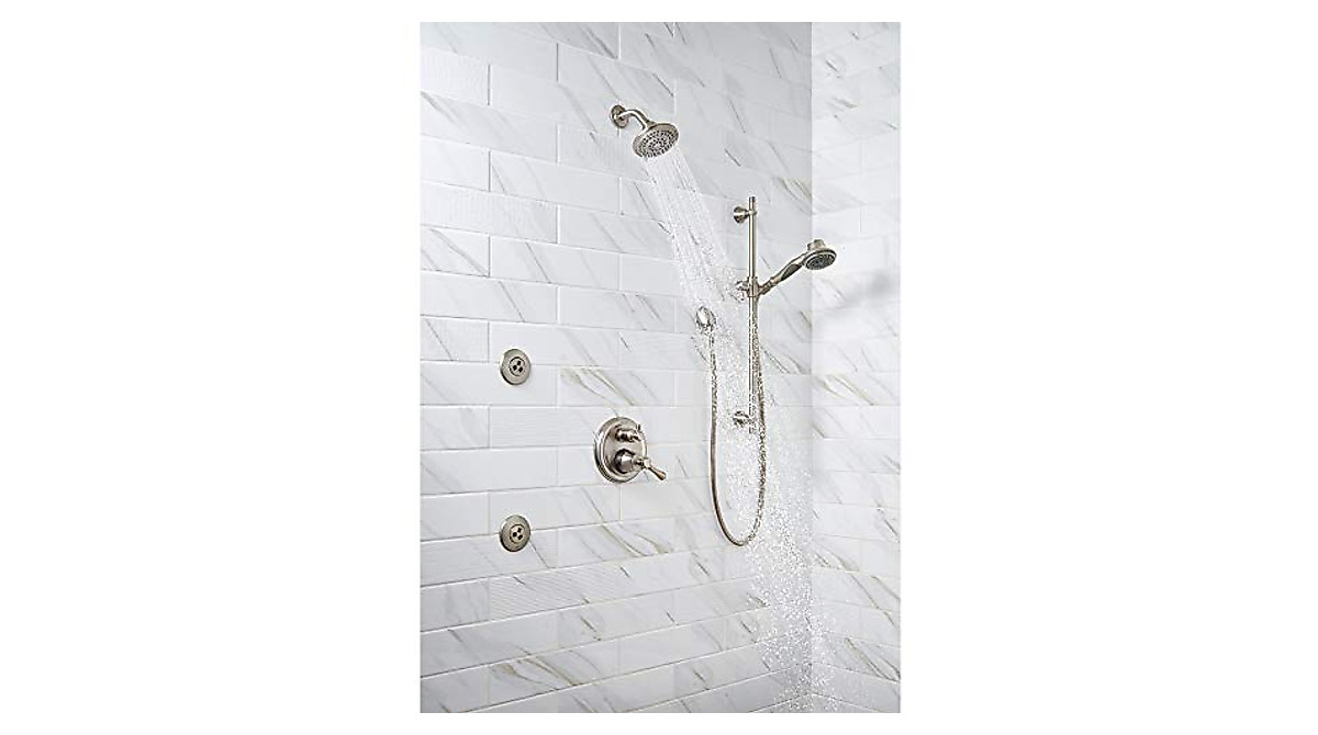 Delta 5-Setting Touch-Clean Showerhead - Stainless Excellence