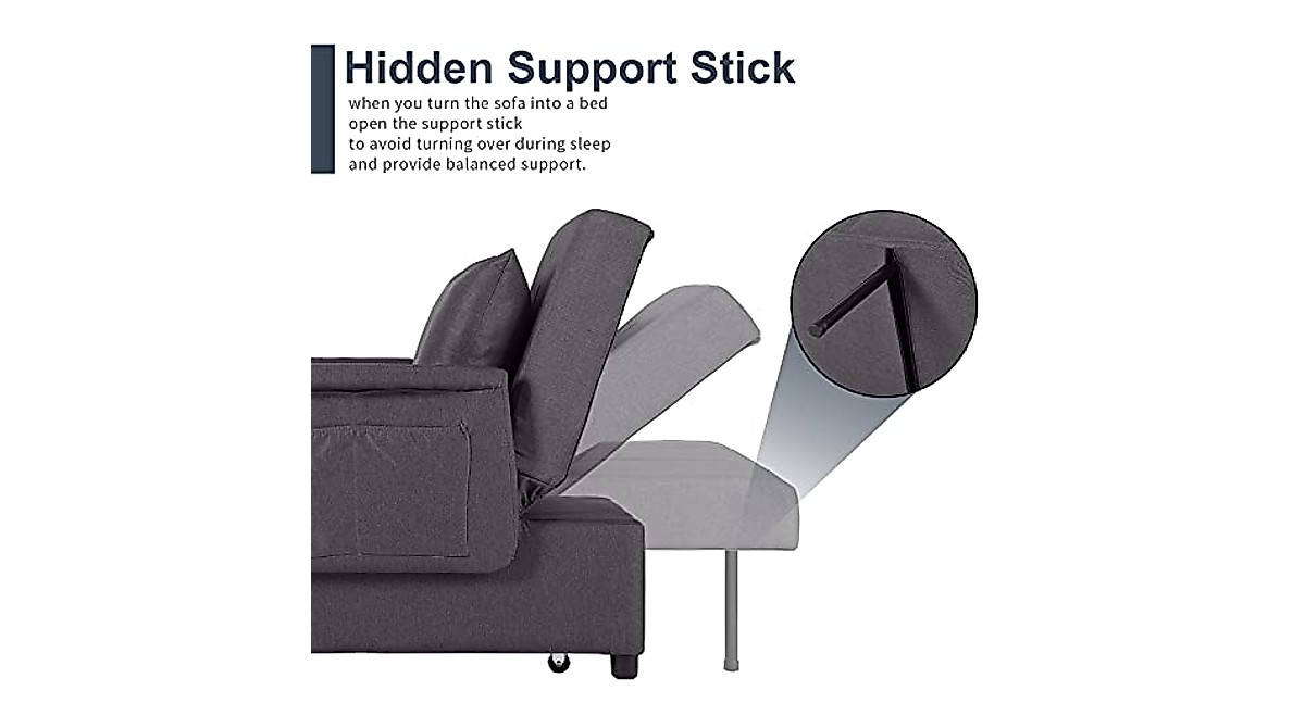 Buy SAMERY Convertible Chair Bed - 3-in-1 Sleeper Chair