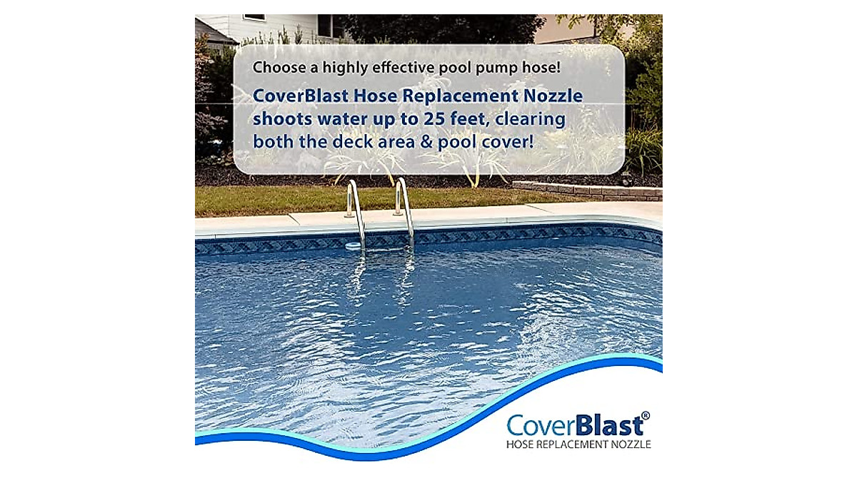 Coverblast Poolabdeckungspumpen-Aufsatz – 2 Stück, Schießt Wasser 7,6 M Weit, Made In USA, Für Winterabdeckungen