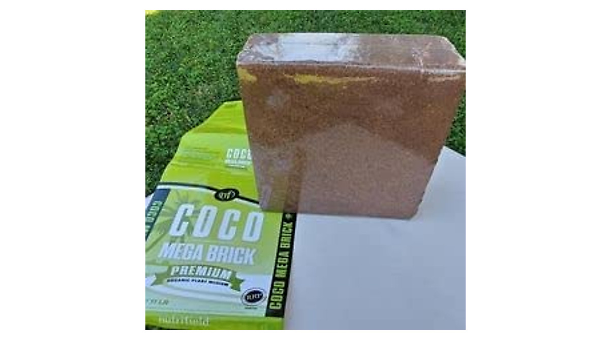 Coco Coir Mega Brick - Organic 11 lb Compressed Soil