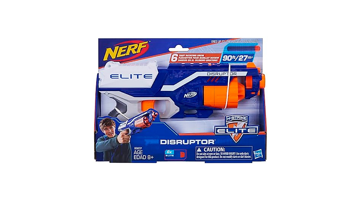 NERF Disruptor Elite Blaster - Quick Draw & Slam Fire