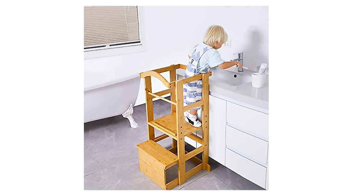 Adjustable IPOW Learning Stool for Toddlers