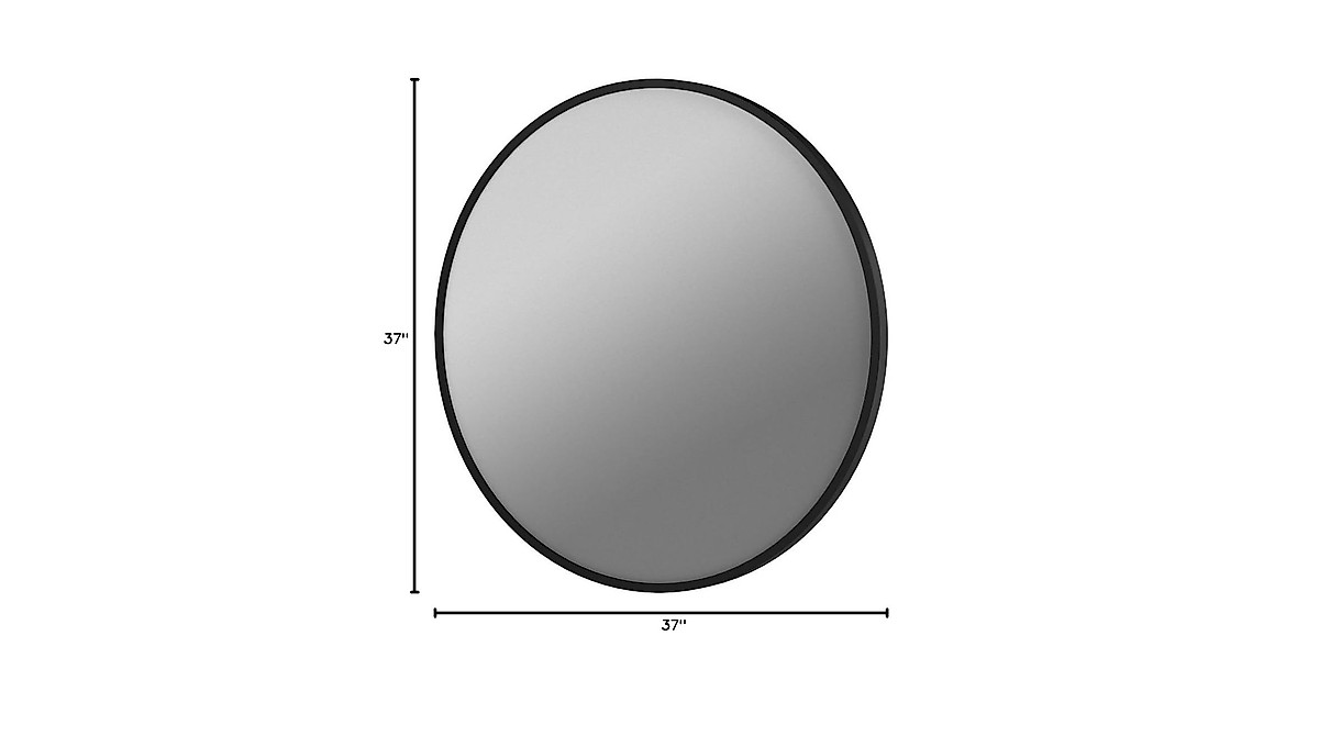 Black Circle Wall Mirror 30 Inch Round Wall Mirror For Entryways
