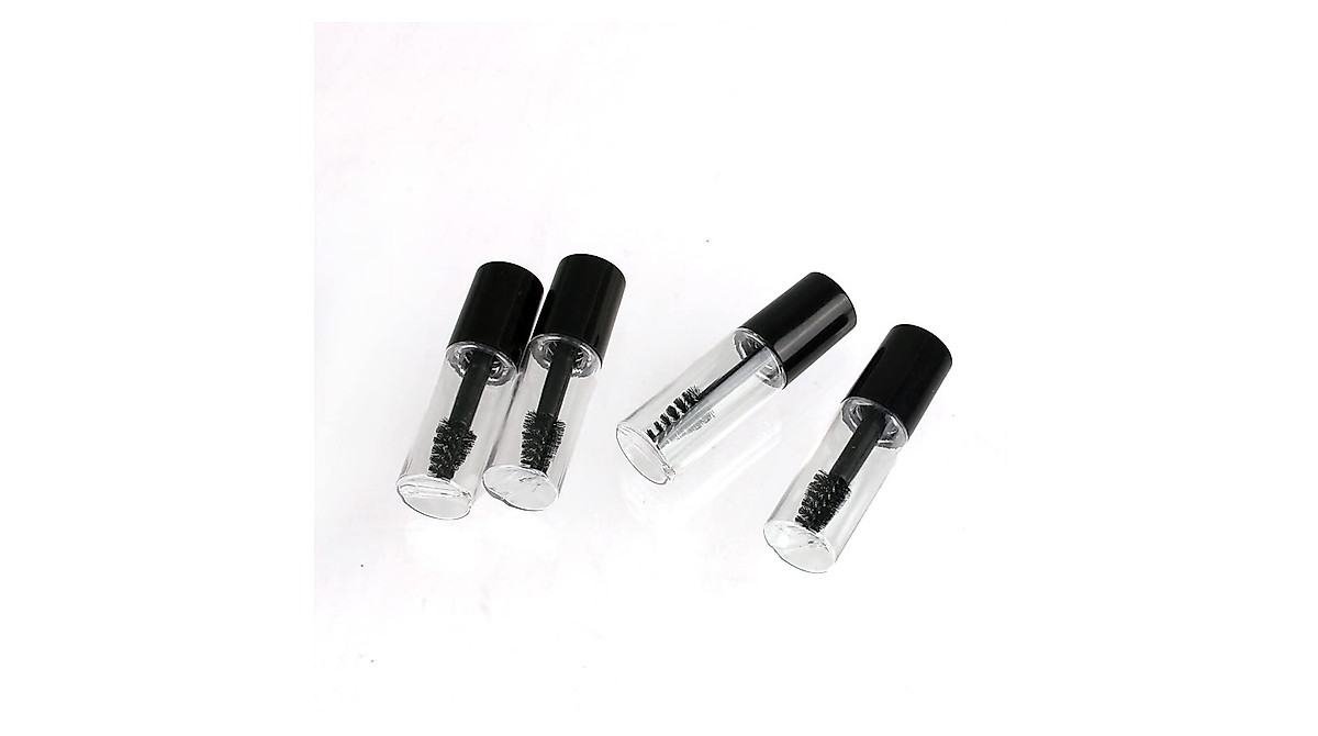 COSIDEA Leere Mini-Wimperntusche-Tuben 3 Ml – 10 Stück Mit Stoppern & Zauberstäbchen – Für Kosmetik Zum Nachfüllen
