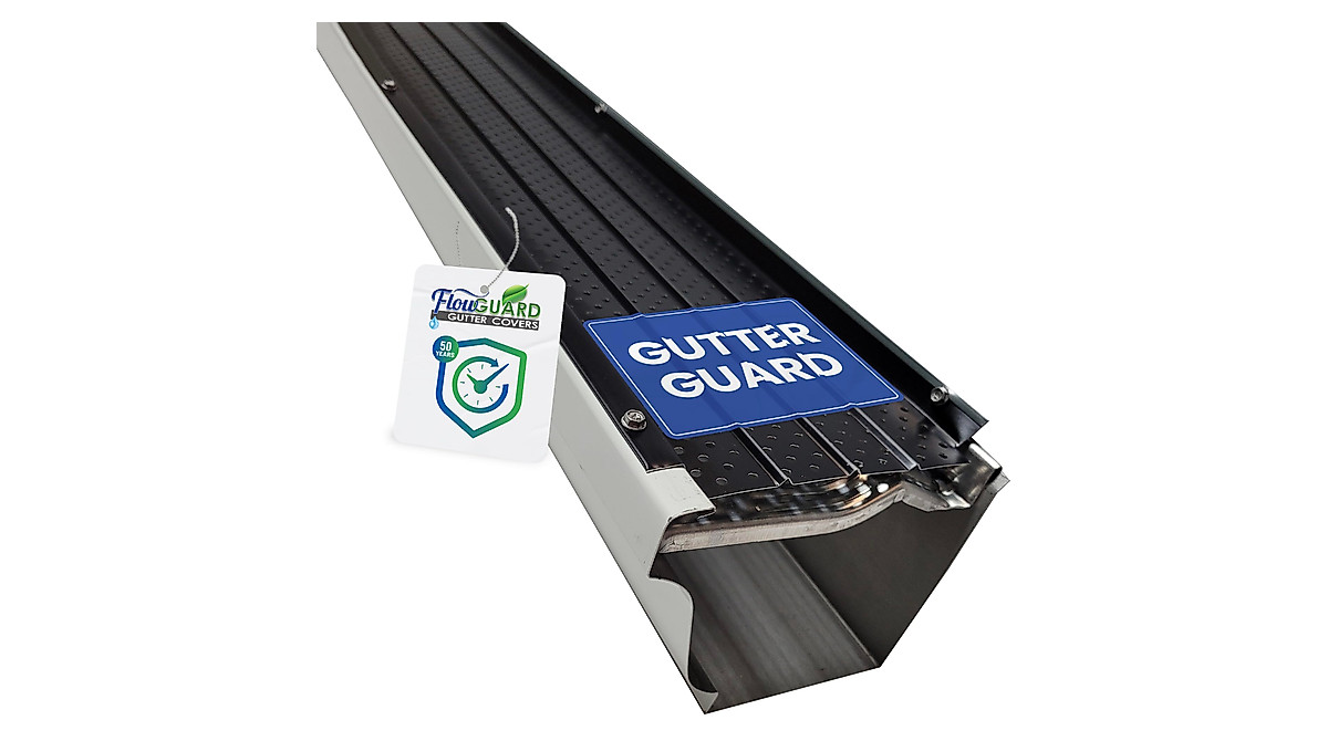 FlowGuard 50-Year Gutter Cover System - Durable & Easy